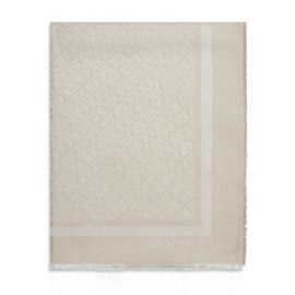 CALVIN KLEIN SIGNATURE CHAIN INTARSIA SCARF