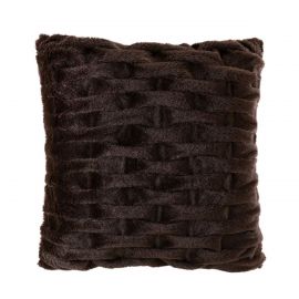 Madison Park Ruched Faux-Fur Decorative Pillow, 20" x 20" 