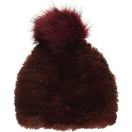 STEVE MADDEN Faux Fur Pom Pom Beanie
