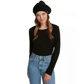 STEVE MADDEN Women's Classic Cable-Knit Beret with Pom Pom