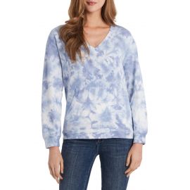 Tie Dye V Neck Top-VINCE CAMUTO