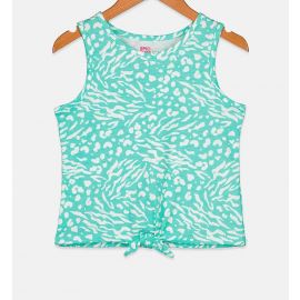 Epic Threads Kids Girl All Over Print Tie Front Tank Top