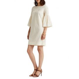 Lauren Ralph Lauren Bell-Sleeve Straight-Fit Dress