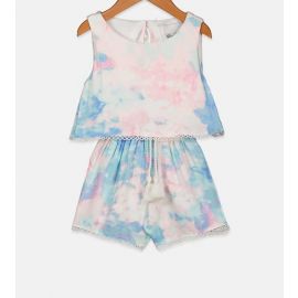 Rare Editions Toddlers Girl Tie Dye Rompers