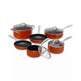 SEDONA Essential 10-Pc. Cookware Set Red