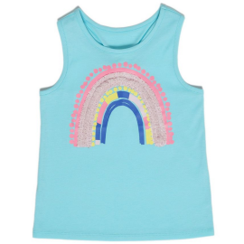 EPIC THREADS Kids' Toddler Girls Graphic Racer Back Tank In Aqua Splash