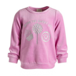 First Impressions Baby Girls Candy Velour Top Faded Berry 