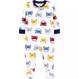 Carters 1-Piece Cars Fleece Footless PJs