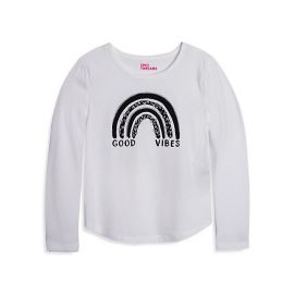 Epic Threads Little Girl's Good Vibes Long-Sleeve T-Shirt