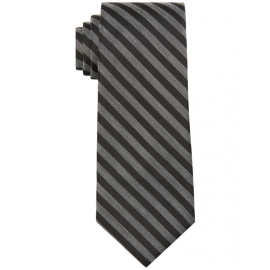 Calvin Klein Mens Heathered Striped Tie 
