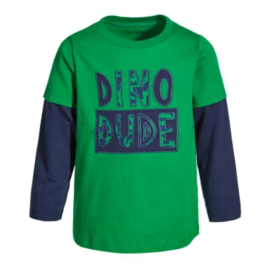 FIRST IMPRESSIONS Kids' Baby Boys Dino Dude Faux-layer Cotton T-shirt