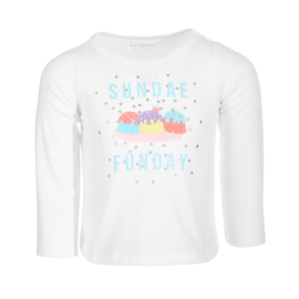 FIRST IMPRESSIONS Babies' Toddler Girls Sundae Funday Long-sleeve T-shirt In Angel White