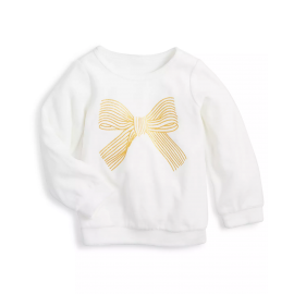 FIRST IMPRESSIONS Baby Girls Bow Velour Top