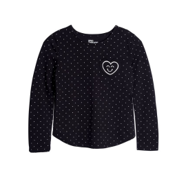 Epic Threads Little Girls 3D Heart Pocket Long Sleeve T-Shirt 