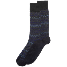 Perry Ellis Portfolio Mens Chevron-Print Dress Sock 