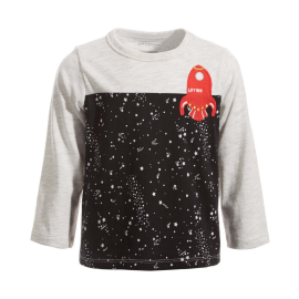 First Impressions Baby Boys Lift Off Rocket Long-Sleeve T-Shirt