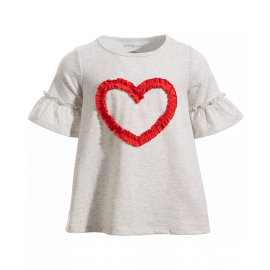 FIRST IMPRESSIONS Toddler Girls Ruched Heart Top