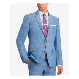 BAR III Mens Blue Lined Single Breasted Slim Fit Suit Separate Blazer Jacket 