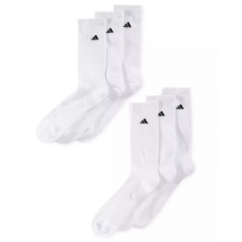 ADIDAS Men's Cushioned Crew Extended Size Socks, 6-Pack