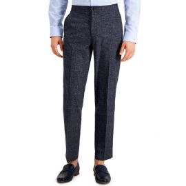 Tommy Hilfiger Dustin Mens Modern-Fit Thtech Stretch Blue Perforated Pants