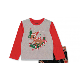 Rudolph the Red-Nosed Reindeer Kids' Family Christmas Sleep Pajama Top