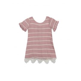 Rare Editions Toddlers Girl Textured Short Sleeve Dress