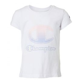 Champion White Ombré Logo Tee