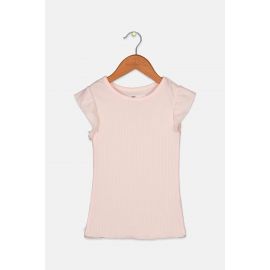 Epic Threads Toddlers Girl Short Ruffle Sleeve Solid T-shirt - Pink Dogwood