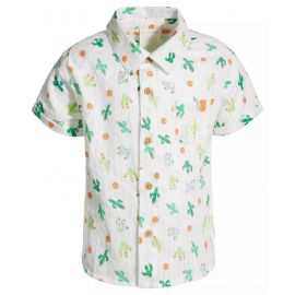 FIRST IMPRESSIONS Toddler Boys Happy Cactus Cotton Polo Shirt