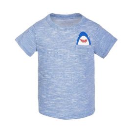 FIRST IMPRESSIONS BABY BOYS SHARK POCKET T-SHIRT 