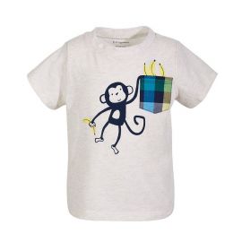 FIRST IMPRESSIONS TODDLER BOYS MONKEY POCKET COTTON T-SHIRT 
