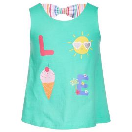 FIRST IMPRESSIONS BABY GIRLS LOVE BOW BACK TOP 